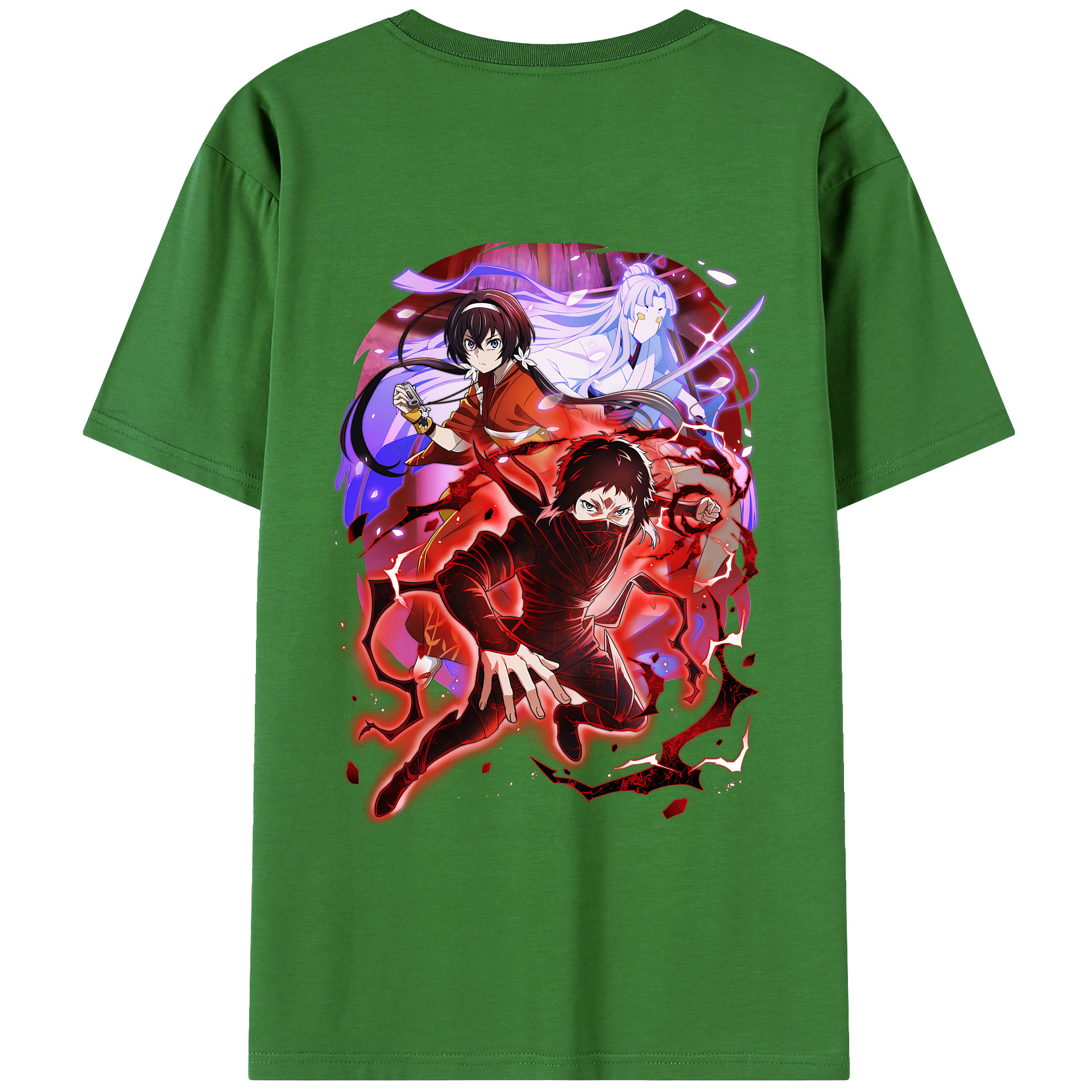 （画像用） 文豪ストレイドッグス Bungo Stray Dogs レディース半袖Tシャツ(バックプリント)
